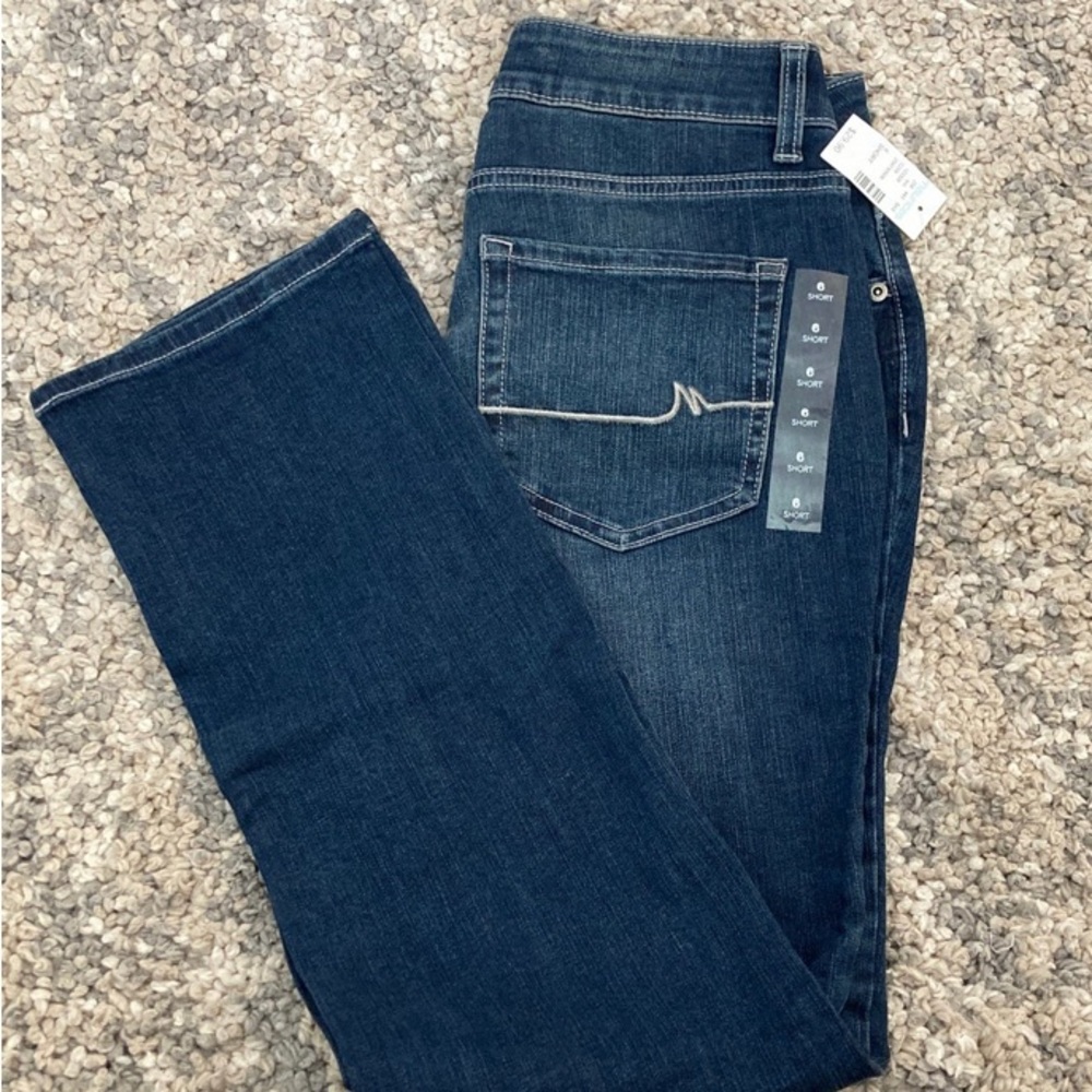 m jeans by maurices™ Classic Straight Mid Rise Jean  size 6 short